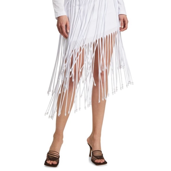 Fun fringed dress white size 2 - Picture 6 of 10